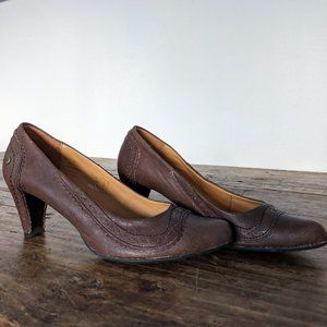 Terra Plana Brown Pumps Sz 41 Women's Court Dress Shoes